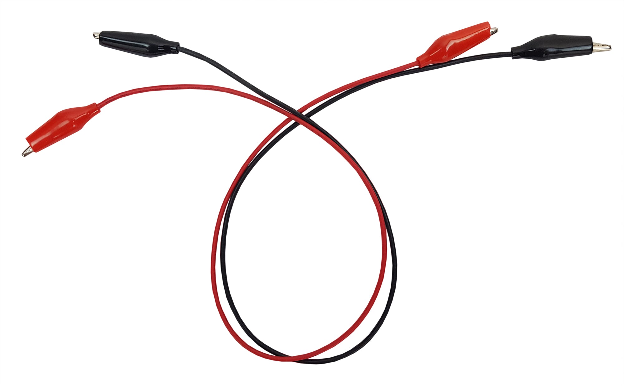 Connector Cord, 18", Alligator to Alligator, Red and Black, Pair