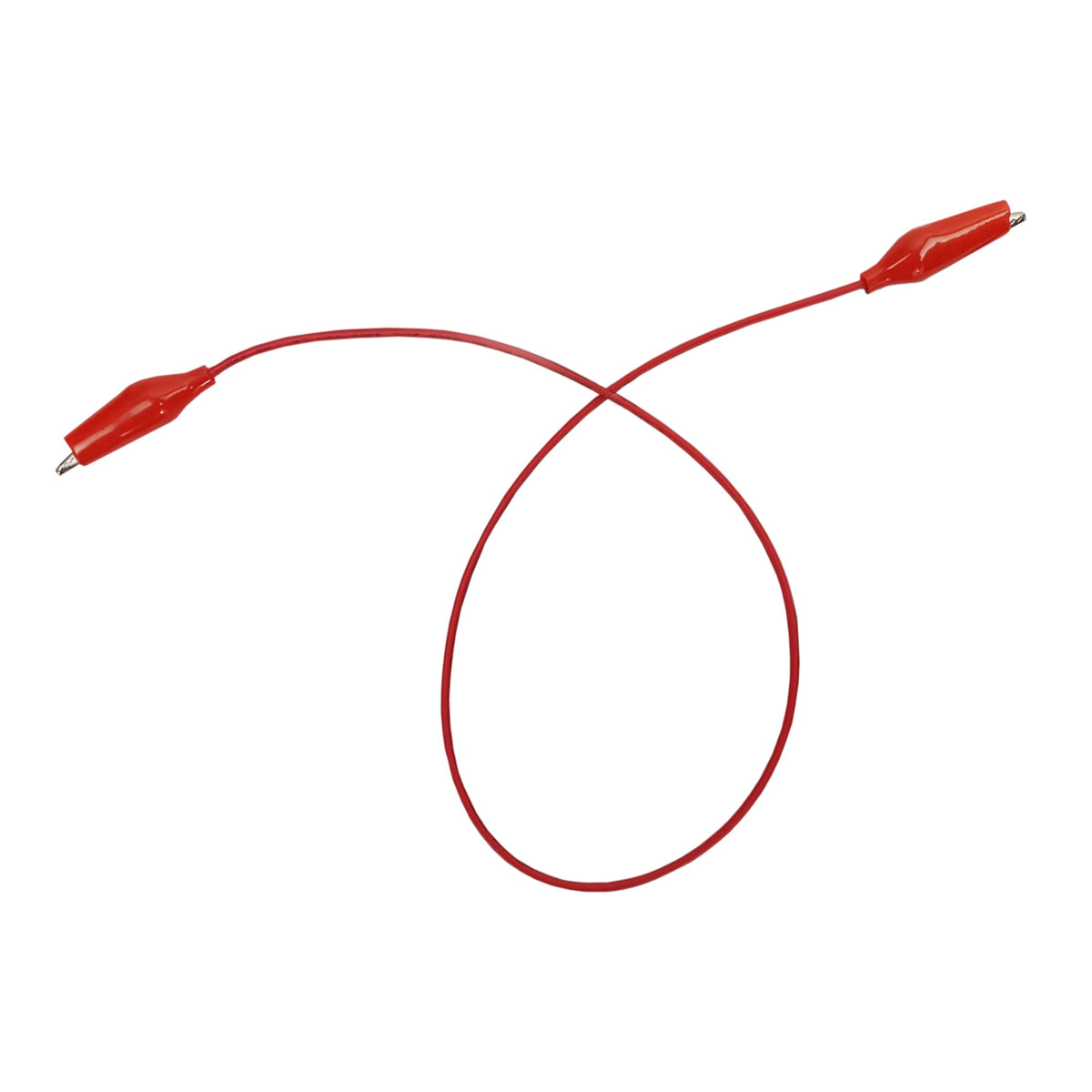 Connector Cord, 18", Alligator to Alligator, Red, Pack of 10