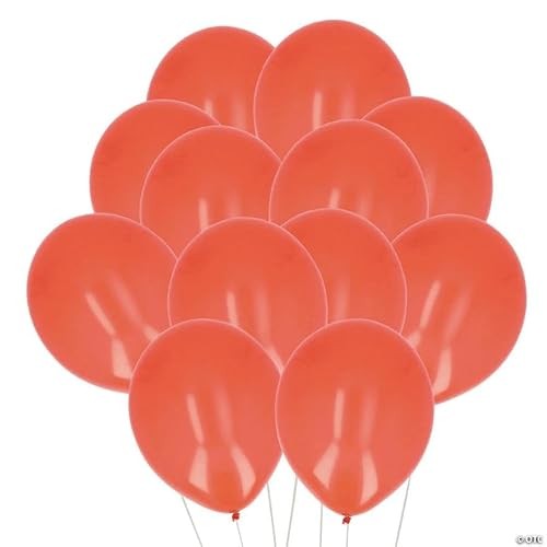 Bulk 72 Pieces Red Bright Color Helium Quality 5" Latex Balloons for Parties and Celebrations