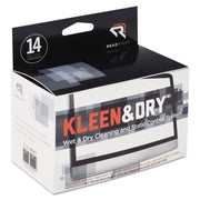 Read Right Kleen & Dry Screen Cleaners - For Display Screen - Pre-moistened, Lint-free, Anti-static, Anti-glare - 2 Sets/Packet - 1 Box