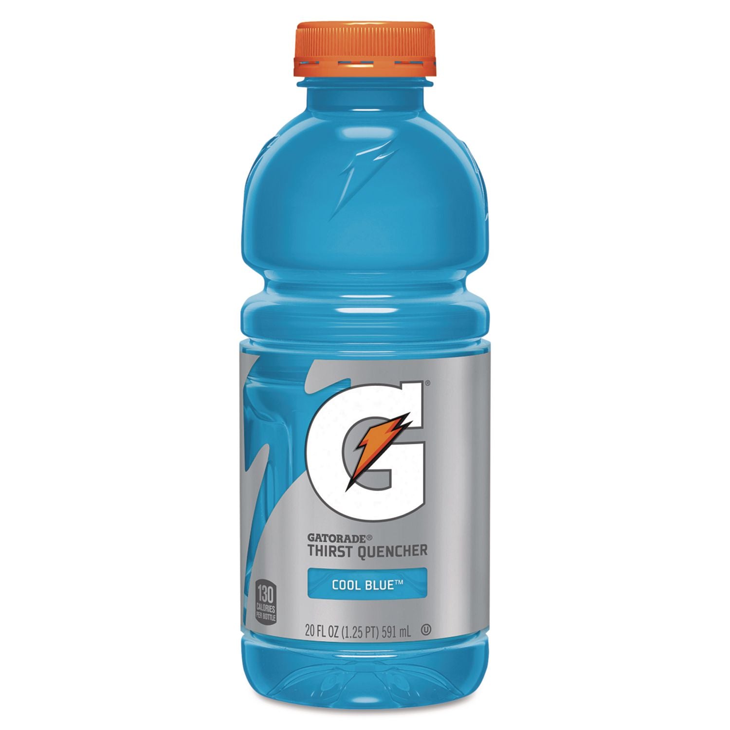 G-Series Perform 02 Thirst Quencher, Cool Blue, 20 Oz Bottle, 24/carton