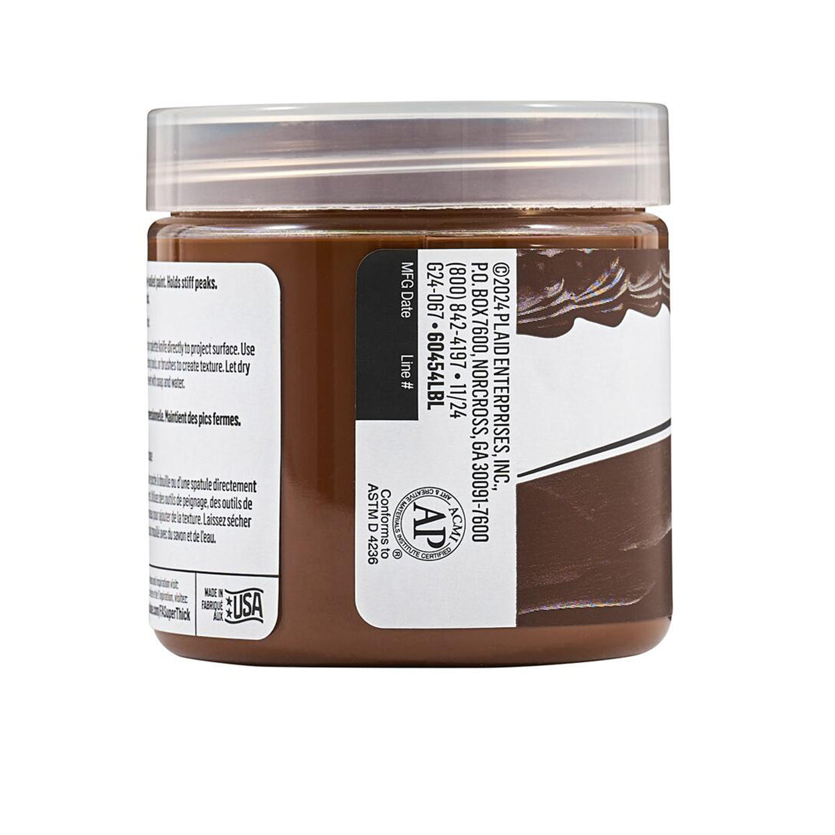 BROWN 4OZ ACRYLIC PAINT SUPER THICK