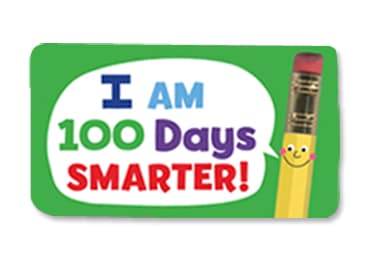 Classroom Stickers - 25 ct., I am 100 Days Smarter!