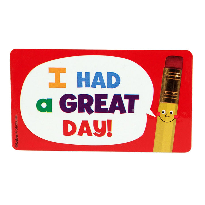 Classroom Stickers - 25 ct., I Had a Great Day!