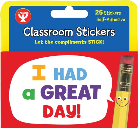 Classroom Stickers - 25 ct., I Had a Great Day!