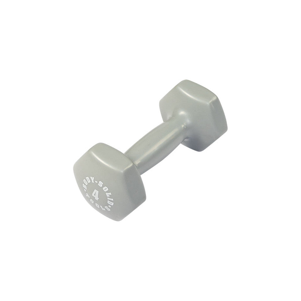 Light Gray 4Lb Vinyl Dumbell
