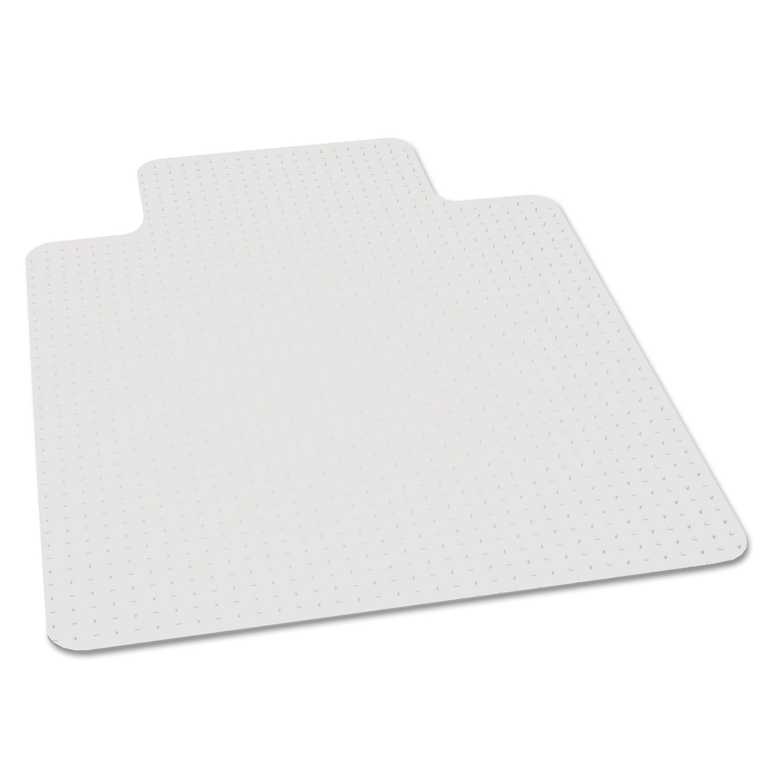 ES ROBBINS EverLife Chair Mat with Lip - Pile Carpet - 48" Length x 36" Width x 0.098" Thickness - Lip Size 10" Length x 20" Width - Vinyl - Clear - 1 Each