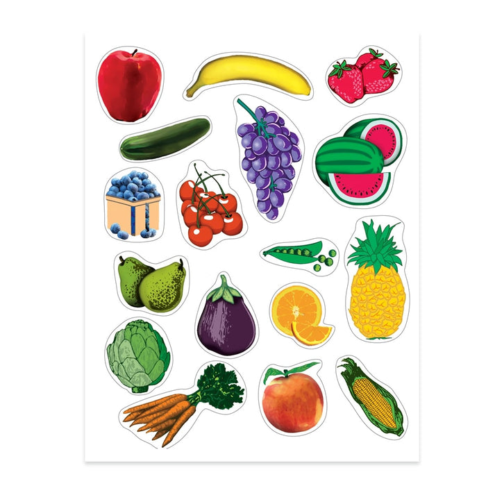 Sticker Forms - Fruits & Vegetables - 25 sheets