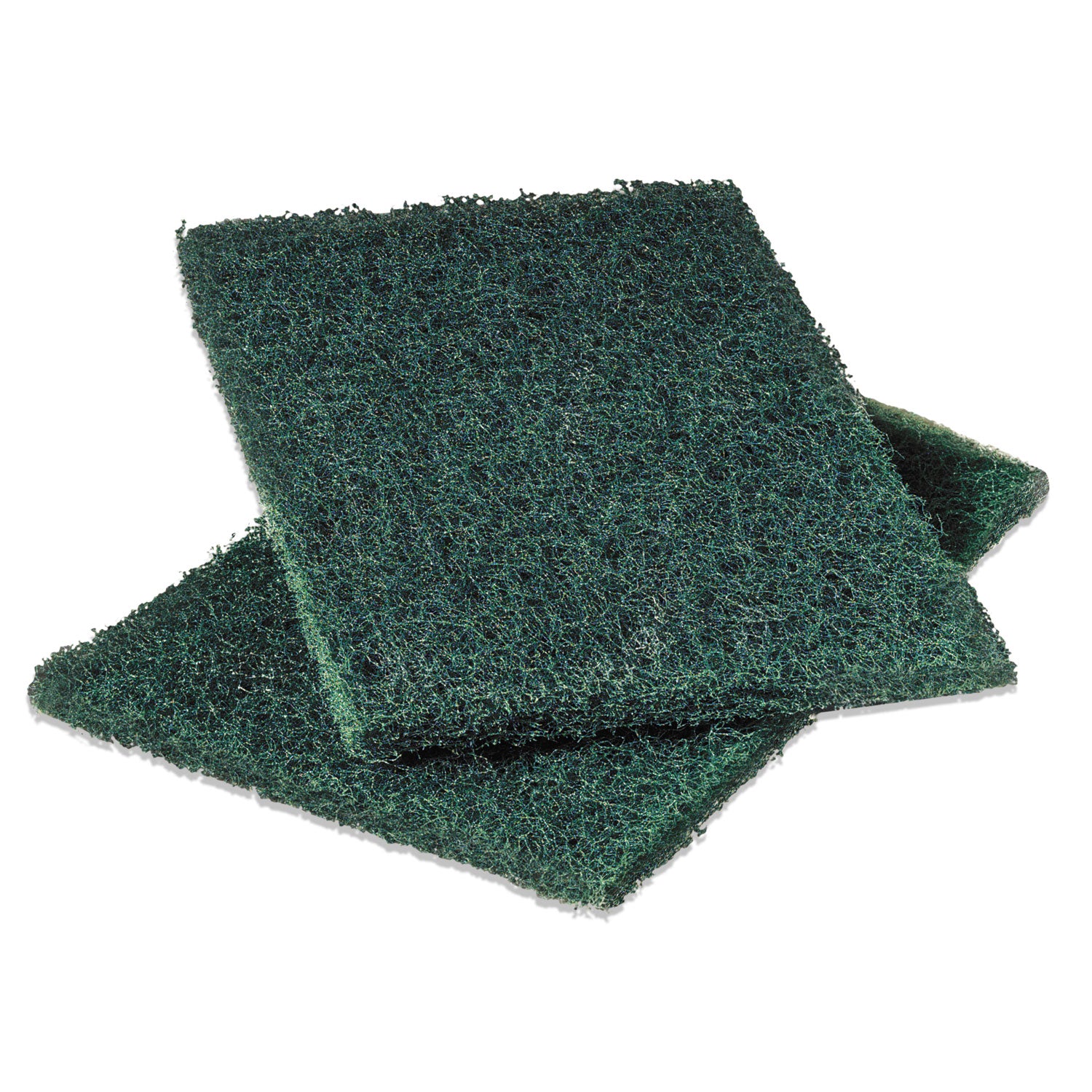 Scotch-Brite Heavy-Duty Scouring Pad - 9" Height x 6" Width - 1 Dozen - Synthetic Fiber, Resin - Green