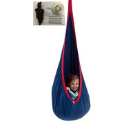 Bintiva - Child Pod Swing - Indoor Sensory Hammock Blue-Red