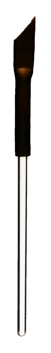 Scraper, Rubber Policeman with Glass Handle, Size 5mm x 150mm, Pack of 12