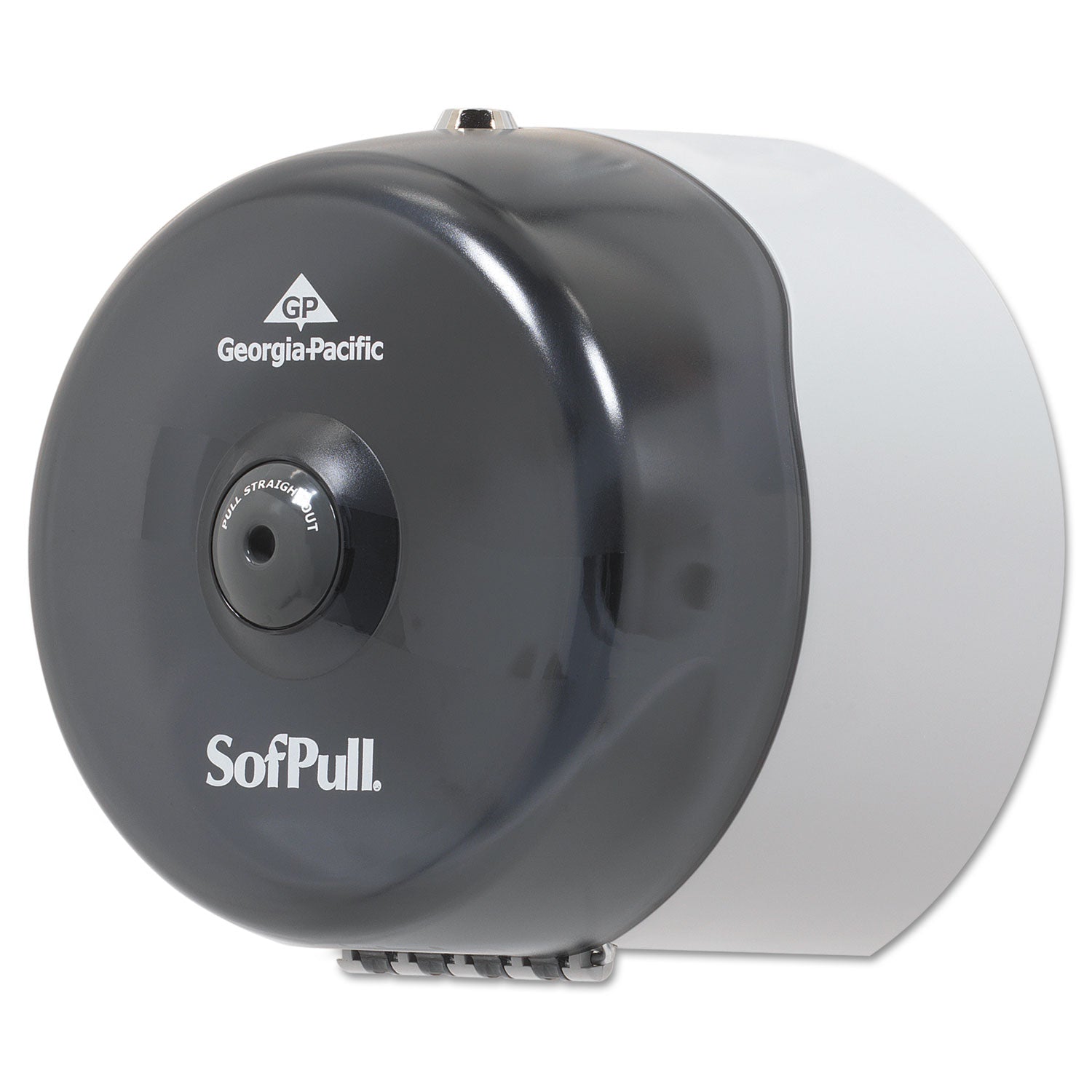 Sofpull Mini Centerpull Single-Roll Bath Tissue Dispenser, 8.75 X 7 X 9, Smoke