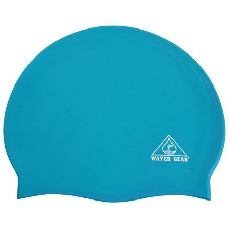 Water Gear 39100 Silicone Swim Cap-Mint Green