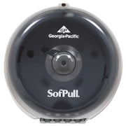 Sofpull Mini Centerpull Single-Roll Bath Tissue Dispenser, 8.75 X 7 X 9, Smoke
