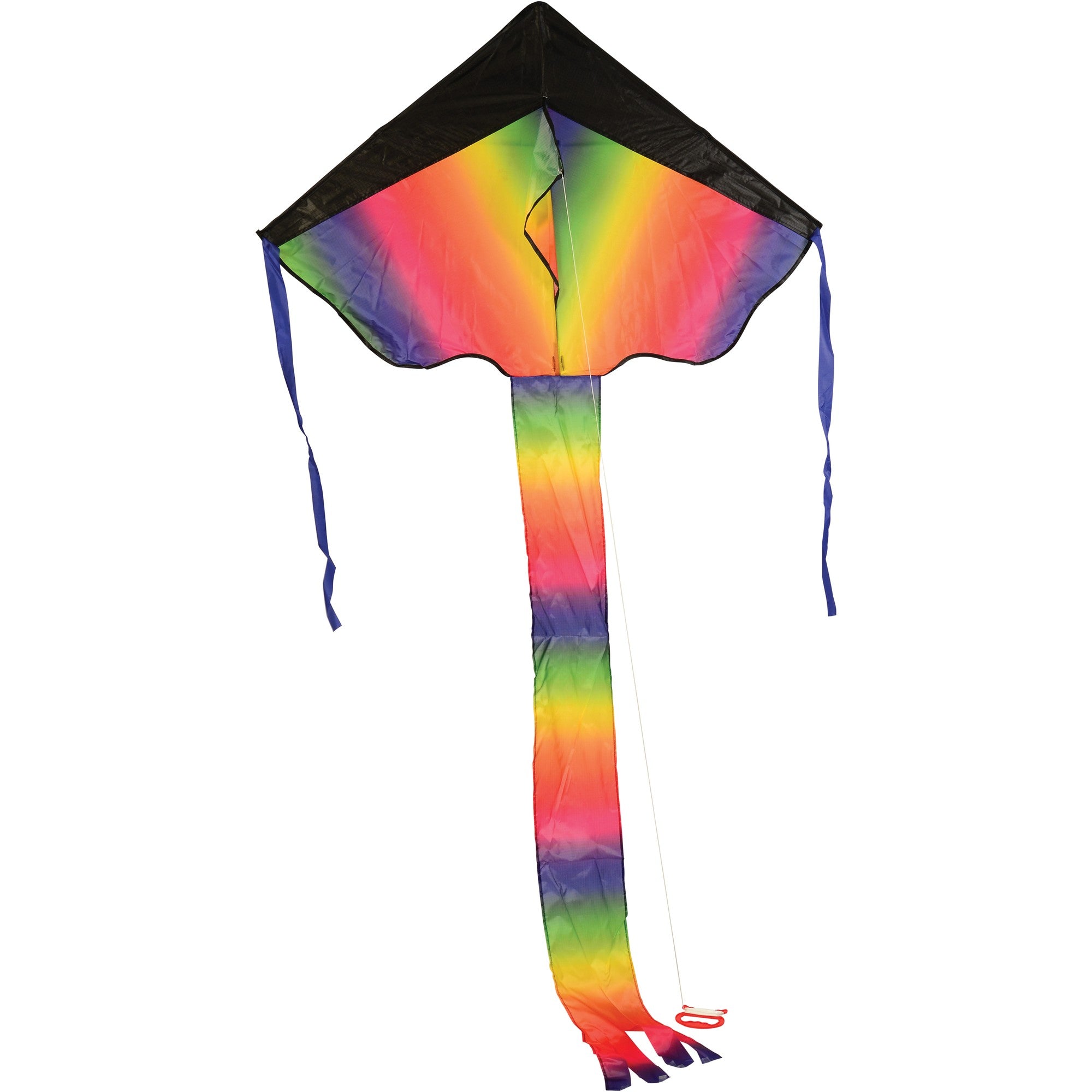 U.S. Toy Company Rainbow Dragon Tail Kite for Kids and Adults  Multicolor