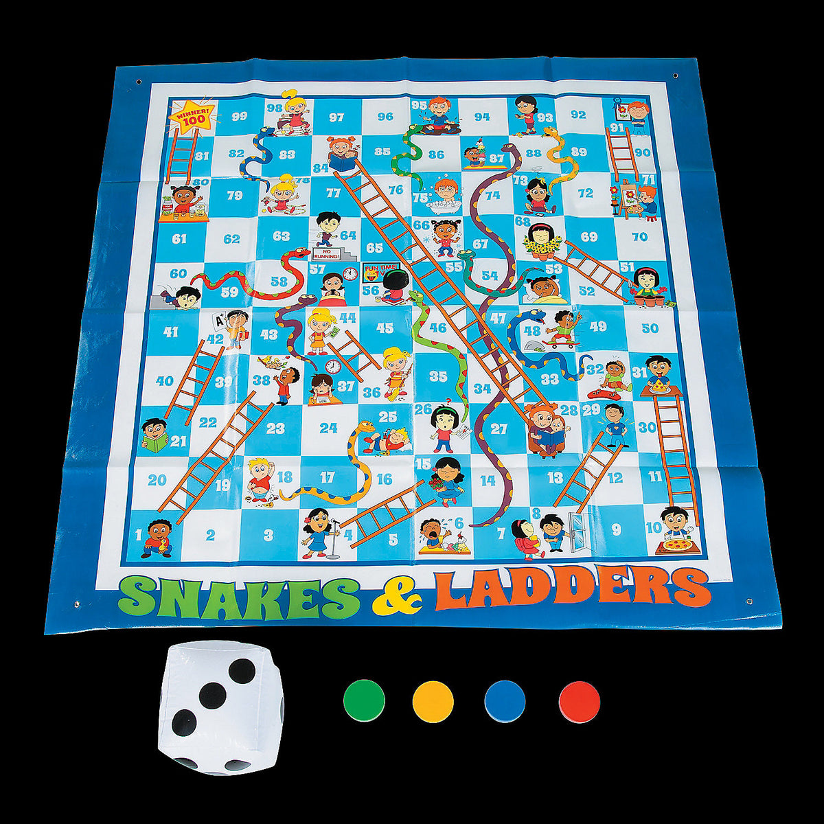 Snakes and Ladders Large Game - Toys - 1 Piece
