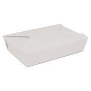 ChampPak Retro Carryout Boxes, #2, 7.75 x 5 5 x 1 88, White, Paper, 200/Carton