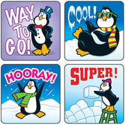 Stickers Penguins 120/pk Acid & Lignin Free