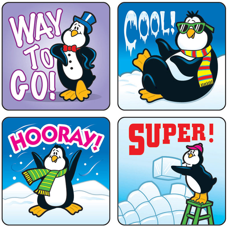Stickers Penguins 120/pk Acid & Lignin Free