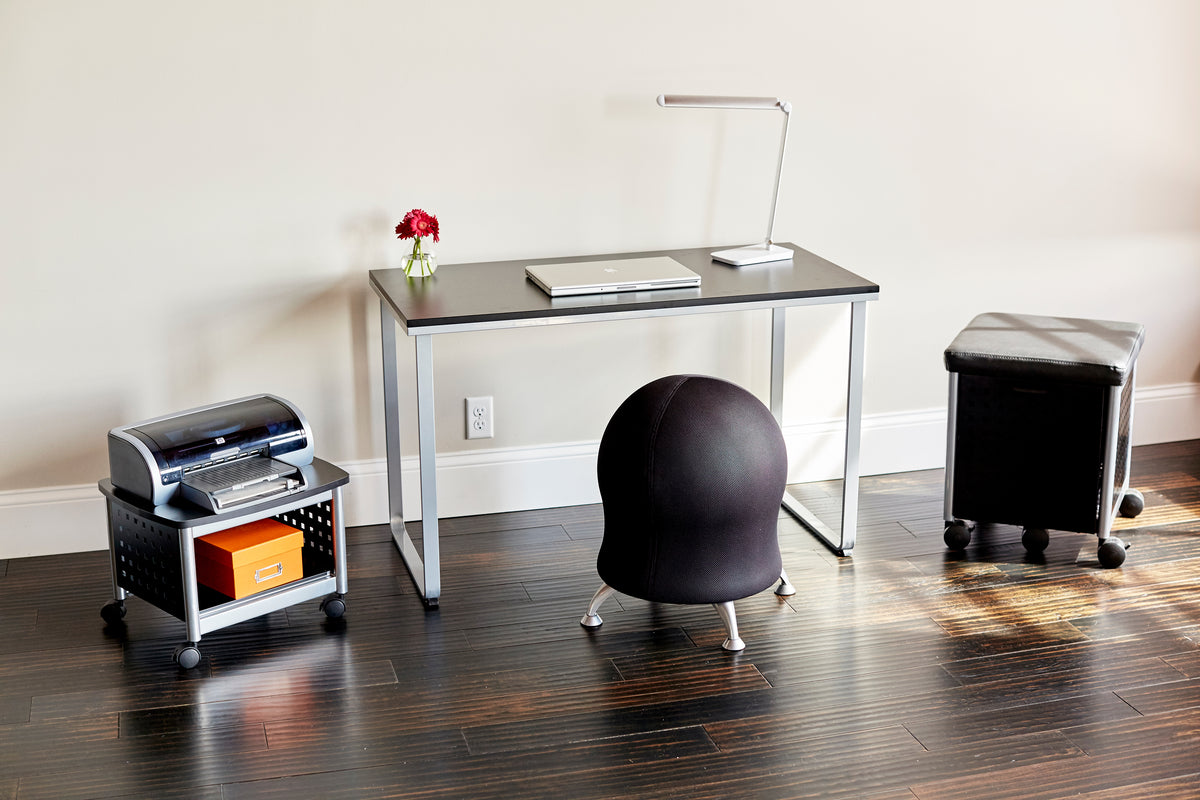 Steel Workstation Blk Sil