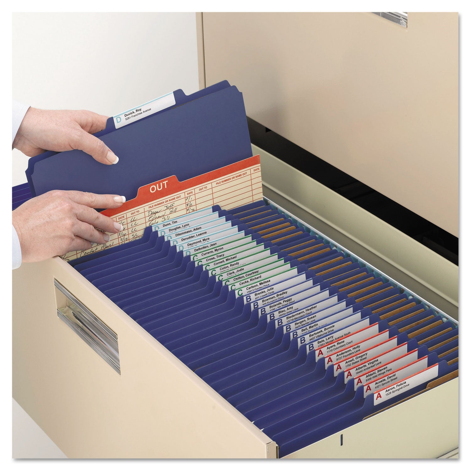 Smead Pressboard Classification Folder with Wallet and SafeSHIELD&reg; Fastener 14077