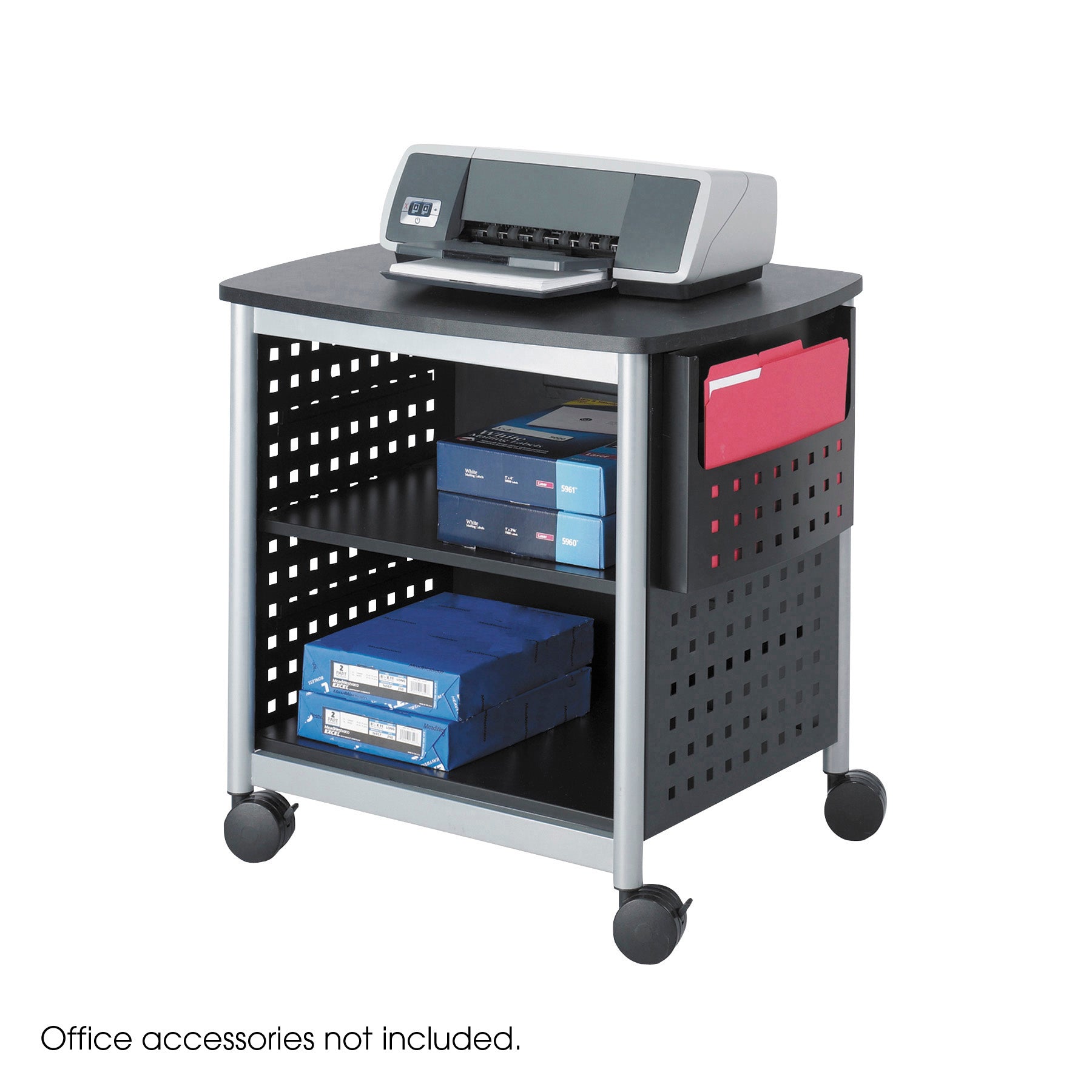 Stand Scoot Deskside Blk