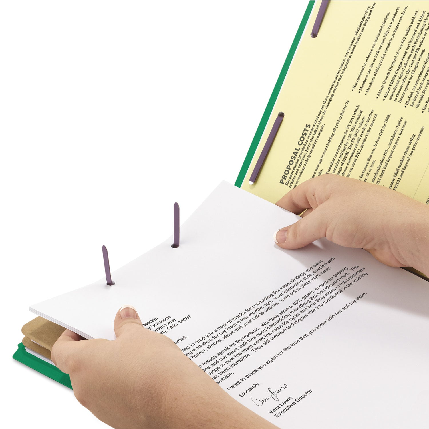 Smead SafeSHIELD 2/5 Tab Cut Legal Classification Folder, 8.5" x 14", 2" Expansion, 2 Fasteners, 2 Dividers, 25 pt. Pressboard, Green, 100% Recycled, 10/Box