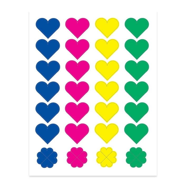 Sticker Forms - Heart shapes - 3 sheets