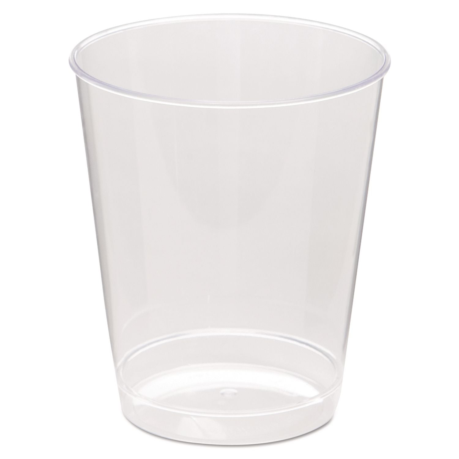 Comet Plastic Tumbler, Tall, 8 oz, Clear, 25/Pack, 20 Packs/Carton