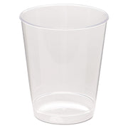 Comet Plastic Tumbler, Tall, 8 oz, Clear, 25/Pack, 20 Packs/Carton