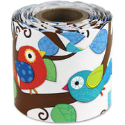36' Boho Birds Rolled Scalloped Borders