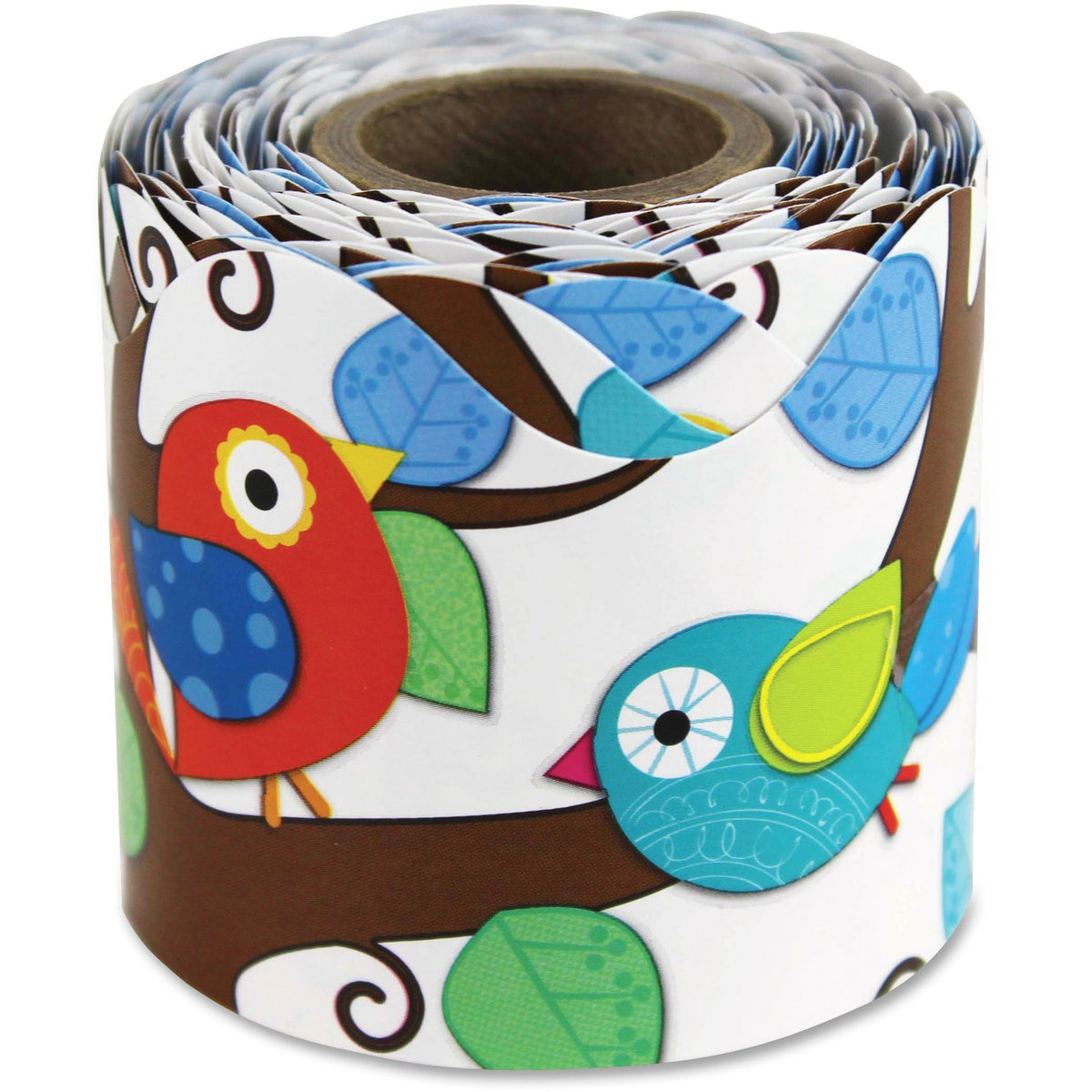36' Boho Birds Rolled Scalloped Borders