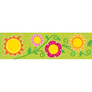 Carson Dellosa | Sunshine and Flowers Bulletin Board Borders | 12 Strips  36ft