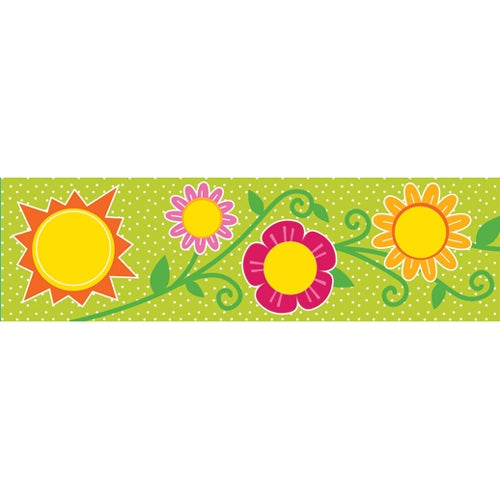 Carson Dellosa | Sunshine and Flowers Bulletin Board Borders | 12 Strips  36ft