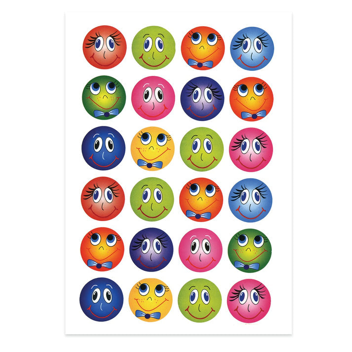 Sticker Forms - 1" Funny Faces - 3 Sheets