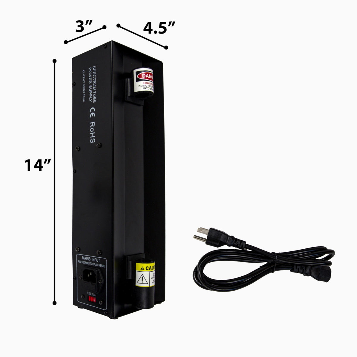 Power Supply, 110V, for Spectrum Tubes