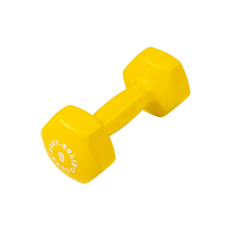 Yellow 9Lb Vinyl Dumbell