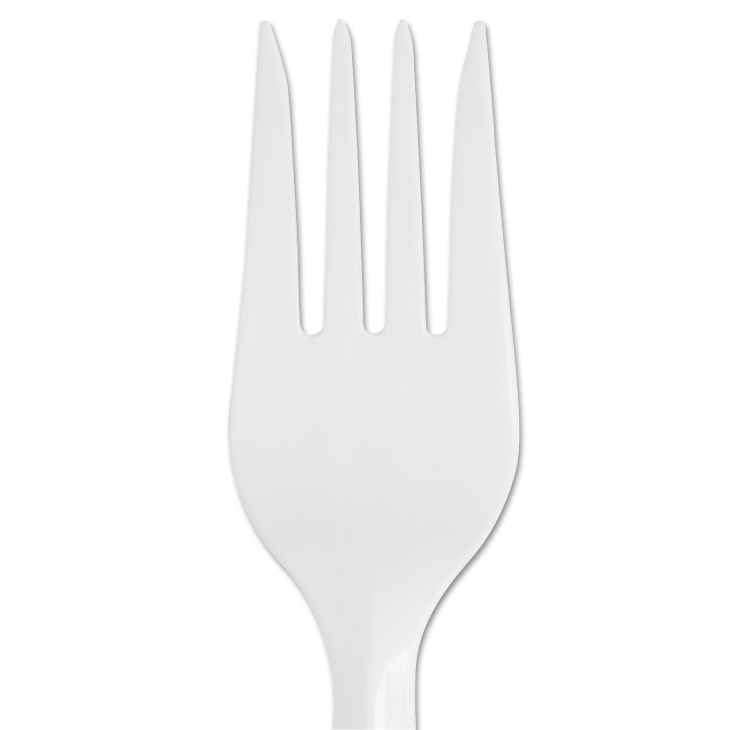 Fork - 1 x Fork - Disposable - White - 40/Pack - 24 / Carton