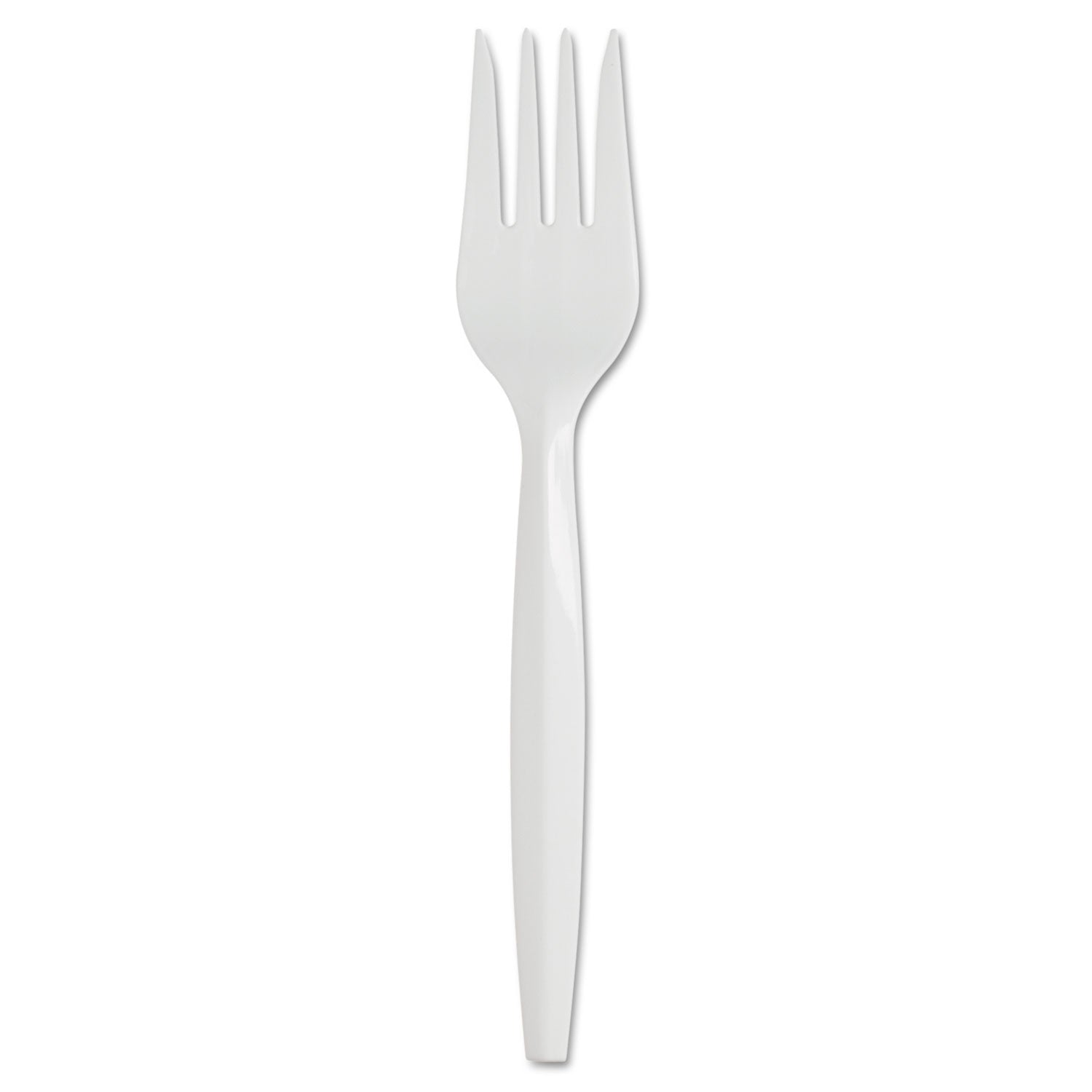 Fork - 1 x Fork - Disposable - White - 40/Pack - 24 / Carton