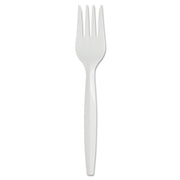 Fork - 1 x Fork - Disposable - White - 40/Pack - 24 / Carton