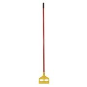 Invader Fiberglass Side-Gate Wet-Mop Handle, 60", Red/yellow