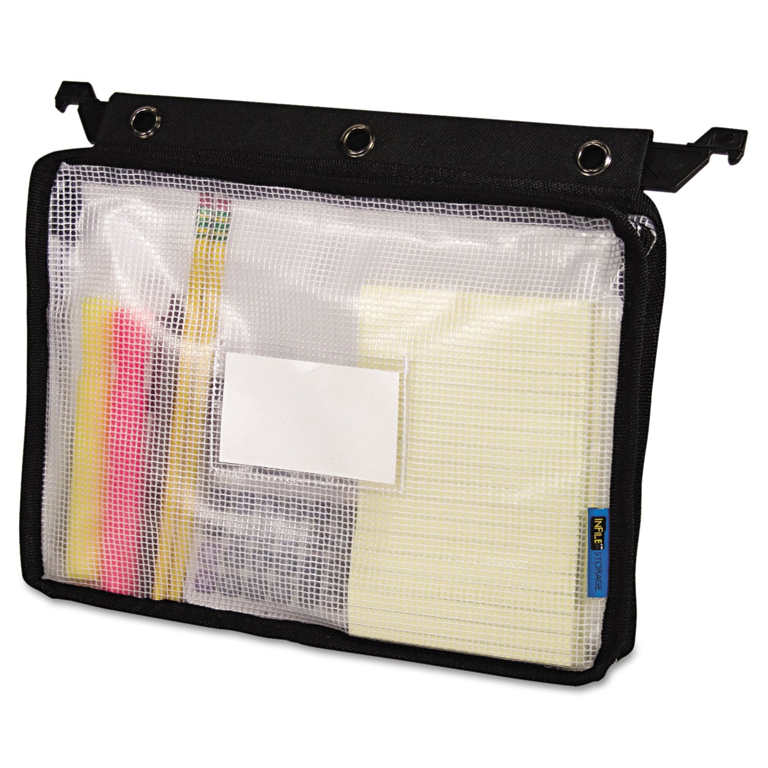 Expanding Zipper Pouch, Clear Mesh