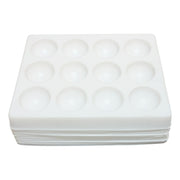 Spot Plates, Polystyrene, 20mm x 10mm Depth, Pack of 12, Case of 10 Packs