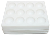 Spot Plate Polystyrene 12 depressions 20mm x 10mm depth. Pack 12.