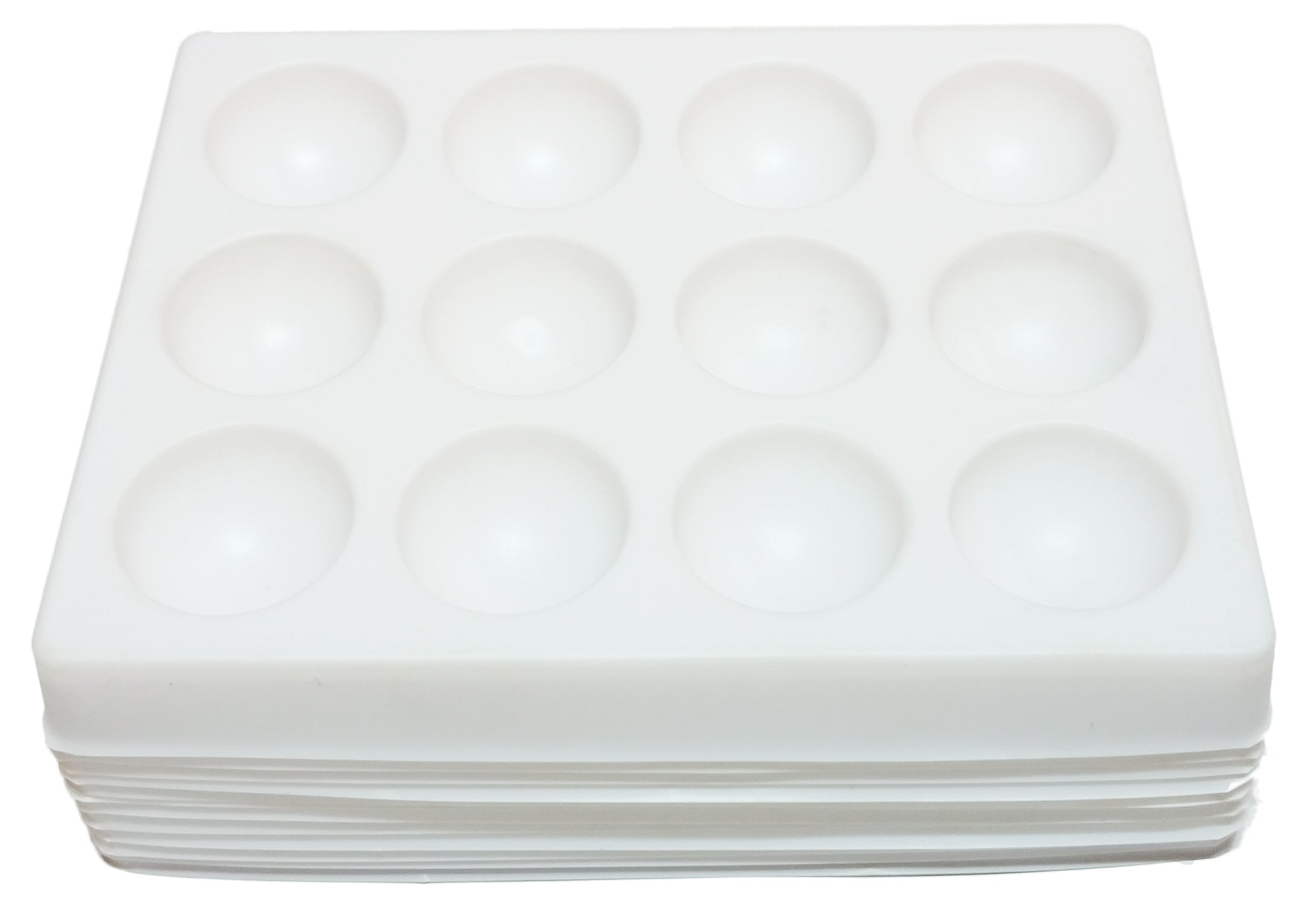 Spot Plate Polystyrene 12 depressions 20mm x 10mm depth. Pack 12.