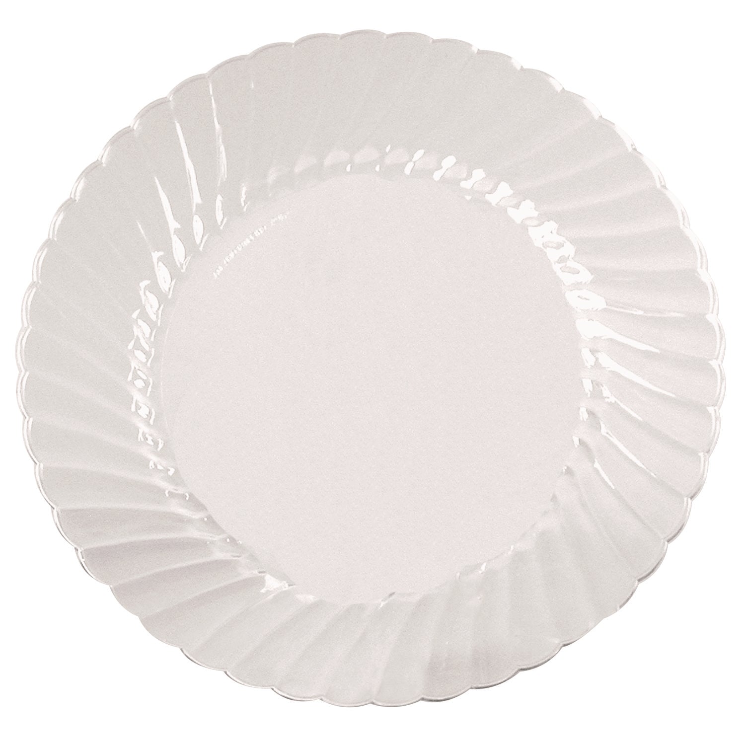 Classicware Plates, Plastic, 9" dia, Clear, 10/Bag, 18 Bags/Carton