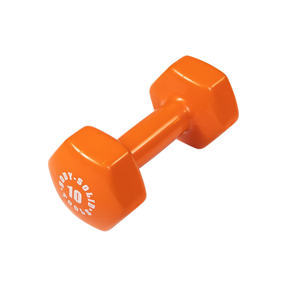 Orange 10Lb Vinyl Dumbell
