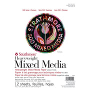 500 Series Mixed Media Pad, 12 Sheet, 9x12 inch, 1 Count
