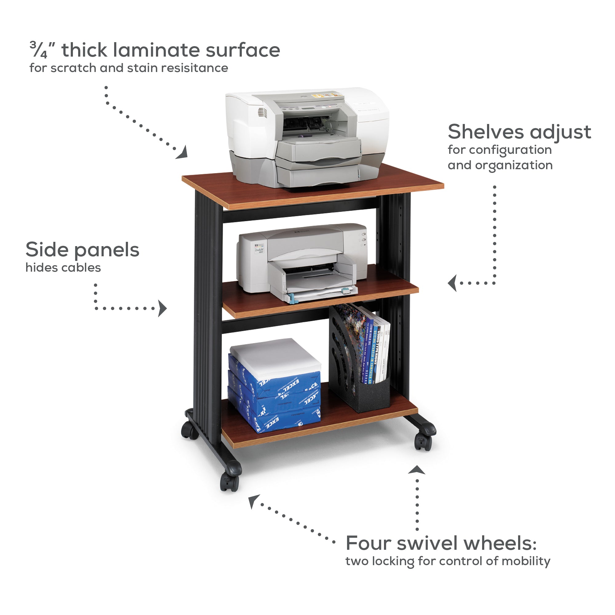Stand Muv Steel Wood 3 Lvl
