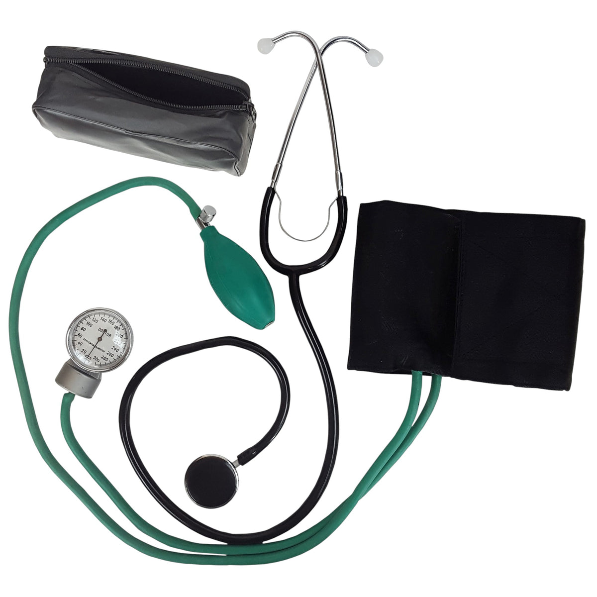 Blood Pressure Kit with Stethoscope and Aneroid Sphygmomanometer, Case of 50
